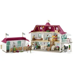 Großer Pferdehof mit Wohnhaus und Stall Modell von Schleich