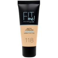 Maybelline New York Fit Me! Matte & Poreless Foundation 118 Nude