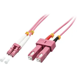 Lindy 46366 Glasfaser LWL Anschlusskabel 20.00m Multimode OM4