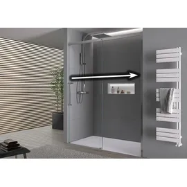 Bernstein DX906 Nischendusche mit Schiebetür rechts 150 x 195 cm Klarglas 8 mm