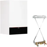 Viessmann Paket Gas-Brennwert-Kombitherme Vitodens 200-W 19 kW mit Montagehilfe Aufputz - Z029923