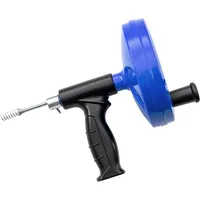 Wiltec Rohrreinigungswerkzeug Abflussspirale 7,5 m x 6 mm Blau