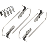 WAITCOOK BBQ-Fleischsonde mit Clips, Ersatz für Masterbuilt Gravity Series BBQ Grill und Smoker (4Fleischsonde + 4Clip)