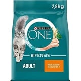 PURINA ONE Bifensis Adult Dry Cat Food, Rich in Chicken, Pack of 3 (3 x 2.8 kg)