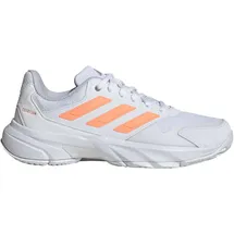 adidas Courtjam Control 3 Tennis Shoes ftwr white/beam orange/crystal white (01F7) 4
