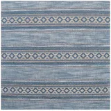 Stofferia Stoff Polsterstoff Jacquard Streifen Fable Hellblau, Breite 145 cm, Meterware blau