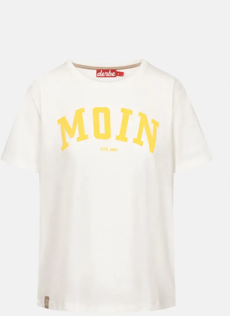 Derbe T-Shirt Moin Damen Gelb GOTS Organic