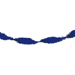 Blaue Fransengirlande 24m