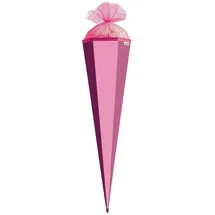 ROTH Schultüte 100cm eckig, Basteltüte rosa