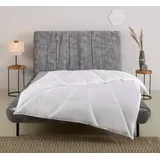 OTTO home Kunstfaserbettdecke Lotus, Bettdecke 135x200 cm, 155x220 cm und weiteren Größen, Winter, Füllung: 100% Polyester, Bezug: 100% Lyocell, Bettdecke, 4 Jahreszeiten, Decke für Hausstauballergiker geeignet weiß 135 cm x 200 cm