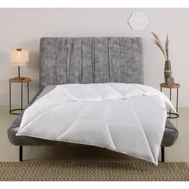 OTTO home Kunstfaserbettdecke Lotus, Bettdecke 135x200 cm, 155x220 cm und weiteren Größen, Winter, Füllung: 100% Polyester, Bezug: 100% Lyocell, Bettdecke, 4 Jahreszeiten, Decke für Hausstauballergiker geeignet weiß 135 cm x 200 cm