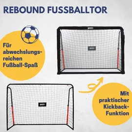 Best Sporting Fußballtor Schwarz/Rot 213 x 153 x 76 cm