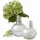 Loberon Vase 2er Set Nazira - weiß/silber