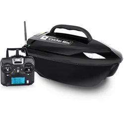 BearCreeks iCatcher Mini Futterboot – Kompakt und zuverlässig mit optionalem Farb-Echolot - Schwarz - Kein Fischfinder