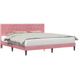 vidaXL Modernes Bett 200 x 200 cm Rosa