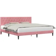vidaXL Modernes Bett 200 x 200 cm Rosa