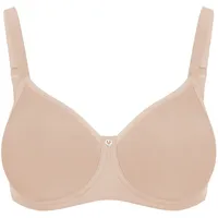 SUSA Spacer BH mit Bügel Catania I Damen-BHS aus atmungsaktivem Spacer Material I Angenehmes Hautgefühl I Cups ohne Naht vorgeformt I Pure beige), Stoff, Obermaterial: 50% Polyamid PA. 30% Polyester PES. 20% Elasthan EL., BHs T-Shirt-BH