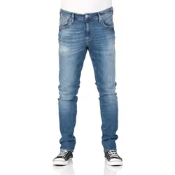 Mavi Herren Jeans James Skinny Fit Blau Normaler Bund Reißverschluss 28W /  32L