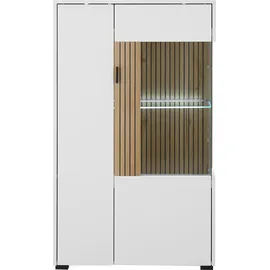 Home Affaire Vitrine Hudson 75 x 38 x 125 cm Weiß