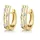 Fascination by Ellen K. Creolen 375/- Gelbgold glänzend Zirkonia 2013796 one-size