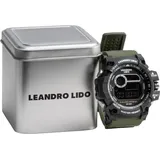 leandro lido "Palermo" Unisex Sport Uhr dunkelgrün-Größe:Einheitsgröße