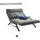 KAWOLA Relaxliege AMERIVA Polyester 120 x 110 x 158 cm Grau mit Kissen und Kopfteil