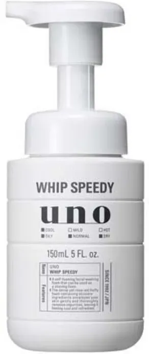 UNO Whip Speedy Foam Face Wash – Reichhaltiger, dichter Schaumreiniger für Männer mit Zitrusgrüner Duftnote, 150 ml