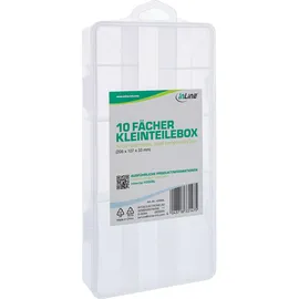 InLine Kleinteilebox 10 Fächer 206x107x33 mm Transparent
