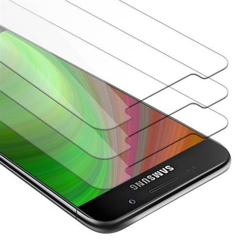 Cadorabo 3x Panzer Folie für Samsung Galaxy A3 2016 Schutzfolie in Transparent Folie Tempered Display-Schutzglas