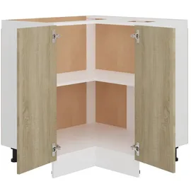 vidaXL Eckunterschrank Sonoma-Eiche 75,5 x 75,5 x 81,5 cm Braun