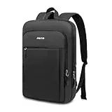 MOSISO Rucksack Herren Damen 15,6 Zoll, Laptop Rucksack Wasserdicht Schlanker Leicht, Business Rucksack Herren Multifunktion mit Computerfach für Reisen, Arbeit, Schule and Business, Schwarz