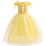 Lito Angels Prinzessin Belle Kleid Kostüm für Kinder Mädchen Die Schöne und das Biest Verkleidung Größe 3-4 Jahre 104