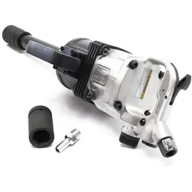Wiltec Druckluft Schlagschrauber 25,4mm (1 Zoll) mit Stecknüssen - montierbaren Griff