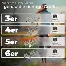 Tectake Fahrradständer Silber