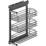 Emuca - TitaneStar-Auszugswagen mit Schließautomatik, Modul 300mm, Stahl,