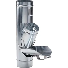 Florantia Laubsammler Zink DN 80 - 120 inkl. Adapter 0,10 m / 0,40 m Silber