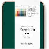 schlafgut Premium Baumwolle 180 x 200 - 200 x 220 cm green deep