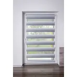 K-HOME Doppelrollo Madrid 90 x 150 cm Farbverlauf/grau