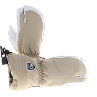 Hestra Heli Ski 3-Finger Skihandschuhe Beige/Khaki 9