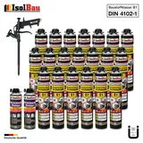 Brandschutzschaum B1 Bauschaum 20x750ml 2x Reiniger Schaum Montageschaum Pistole