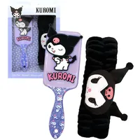 JoyToy Joy Toy - Kuromi Set Bürste und Plüsch Haarband mit Kuromi Figur - in Geschenkpackung