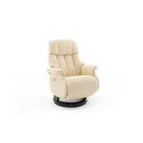 iNNoSeat MCA Furniture CALGARY COMFORT Relaxer Relaxsessel Fernsehsessel XL elektrisch - versch. Farben - Creme/Schwarz