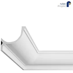 Rutec Projekt Voutenleiste 10,3x10,3 rund flexibel PU-Schaum-Leiste, 200cm RUP-PFG066
