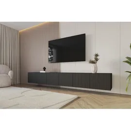 altdecor NOA-2 Lowboard 300 cm Schwarz Holz