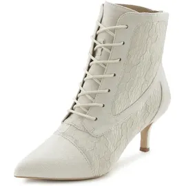 LASCANA Schnürstiefelette Damen beige Gr.36