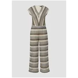 Comma, Overall, creme|mehrfarbig, 46/REG