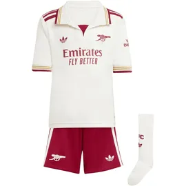adidas Arsenal London Minikit 2025/26 weiß/braun Kinder Gr. 116