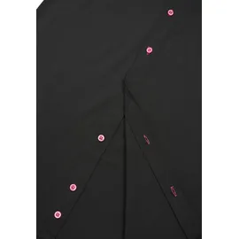 RUSTY NEAL Langarmhemd RUSTY NEAL, Herren, Gr. 4XL, EURO-Größen, schwarz (schwarz, pink), 60% Baumwolle, 37% Polyester, 3% Elasthan, unifarben, Hemden, mit Krawatte