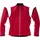 James & Nicholson Damen Softshelljacke mit abzippbaren Ärmeln - Farbe: rot, schwarz - Größe XXL