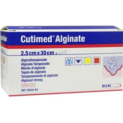 Cutimed Alginate Alginattamponade 2,5x30 cm 5 St